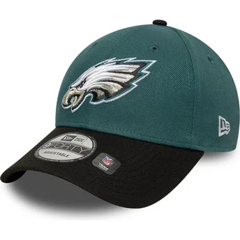 Petten gebogen groen verstelbaar 9FORTY The League van Philadelphia Eagles NFL van New Era
