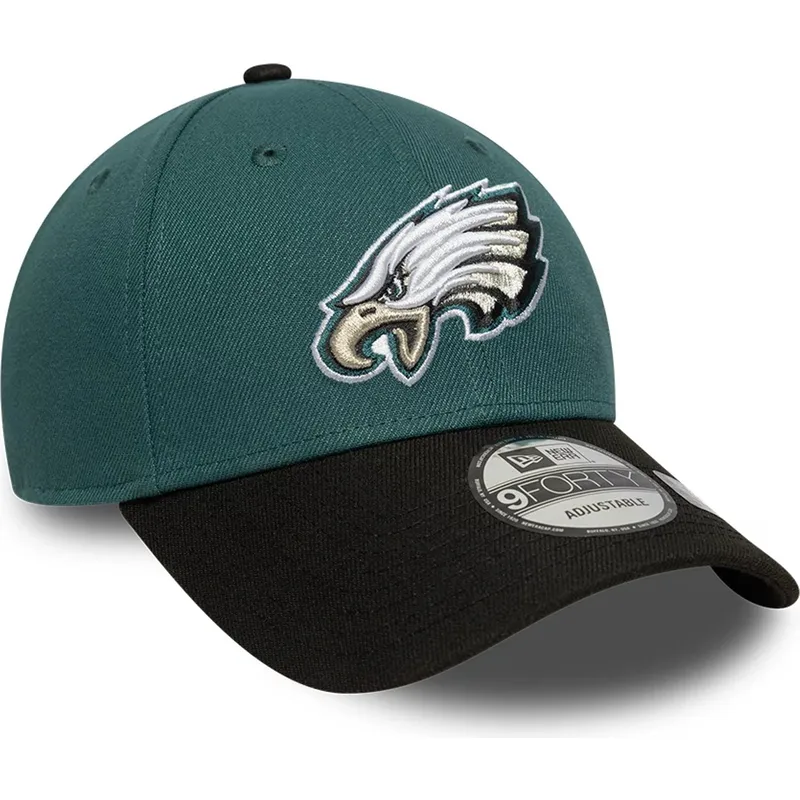 petten-gebogen-groen-verstelbaar-9forty-the-league-van-philadelphia-eagles-nfl-van-new-era