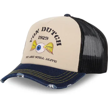 Petten gebogen meerkleurig snapback CREW20 van Von Dutch