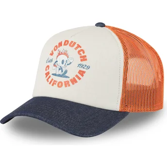 Petten gebogen meerkleurig snapback CREW22 van Von Dutch