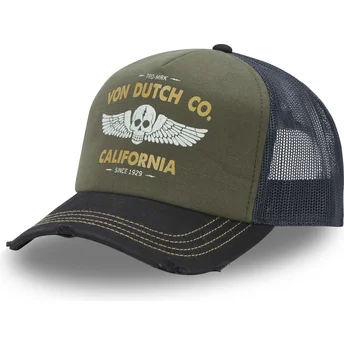 Petten gebogen meerkleurig snapback CREW24 van Von Dutch