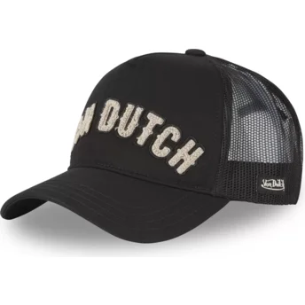 Petten gebogen zwart snapback voor kinderen KID_BUCKL NR van Von Dutch
