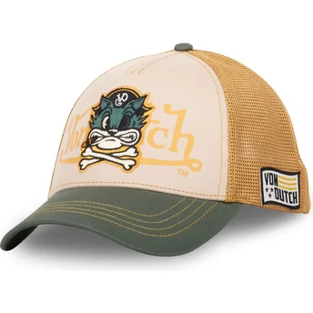 Petten gebogen beige snapback PIR CB van Von Dutch