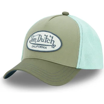 Petten gebogen groen snapback TERRY03 van Von Dutch