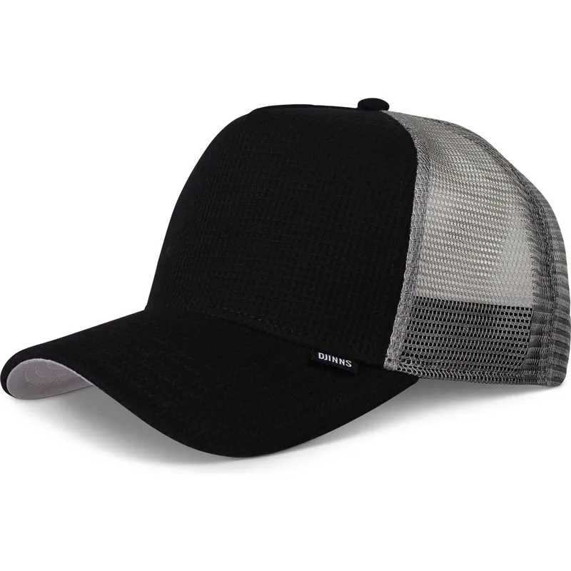 petten-gebogen-zwart-snapback-hft-waffle-jersey-van-djinns