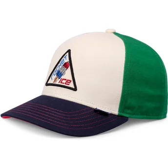 Petten gebogen meerkleurig snapback voor kinderen Rocket Ice Food van Djinns