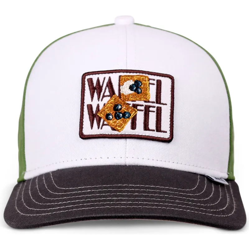 petten-gebogen-meerkleurig-snapback-voor-kinderen-waffle-food-van-djinns