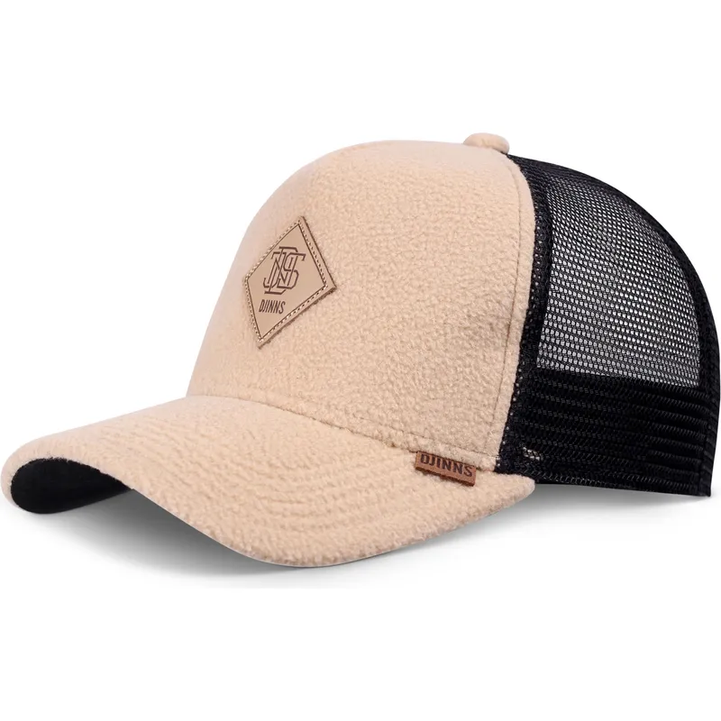 petten-gebogen-bruin-snapback-hft-pole-fleece-van-djinns