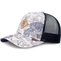 petten-gebogen-marineblauw-snapback-hft-deer-pattern-van-djinns