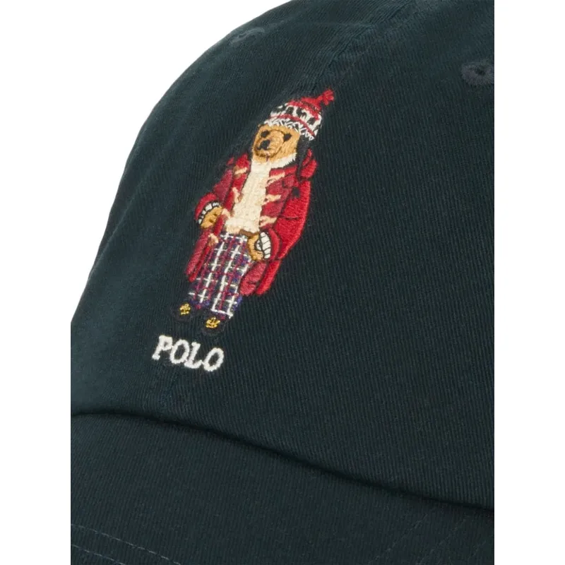 petten-gebogen-zwart-verstelbaar-classic-sport-bear-van-polo-ralph-lauren