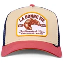 petten-gebogen-meerkleurig-snapback-croissant-hft-la-bonne-vie-2-van-djinns