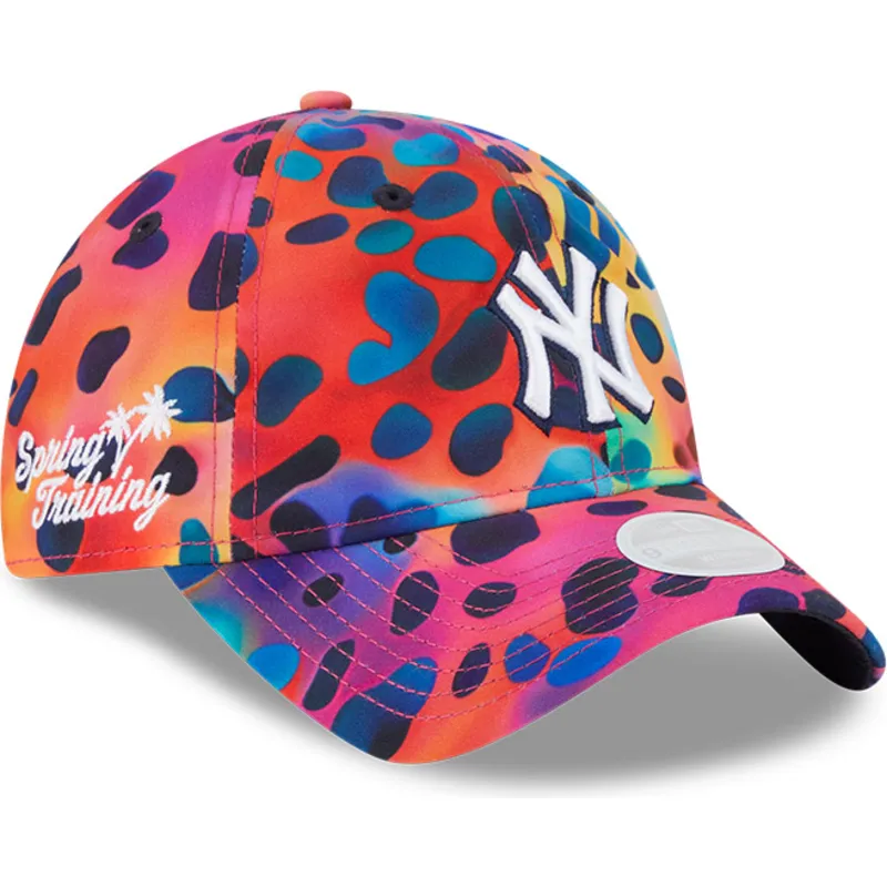 petten-gebogen-meerkleurig-verstelbaar-9twenty-spots-spring-training-fan-pack-2025-van-new-york-yankees-mlb-van-new-era