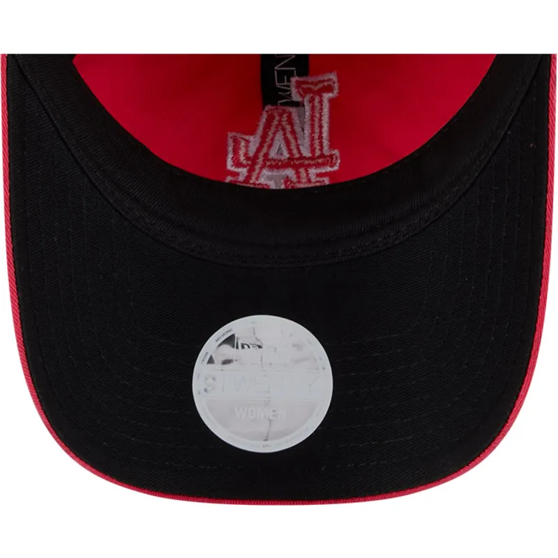 petten-gebogen-roze-verstelbaar-9twenty-pattern-spring-training-fan-pack-2025-van-los-angeles-dodgers-mlb-van-new-era