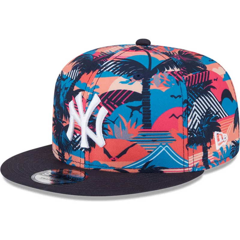 petten-plat-meerkleurig-snapback-9fifty-printed-spring-training-fan-pack-2025-van-new-york-yankees-mlb-van-new-era
