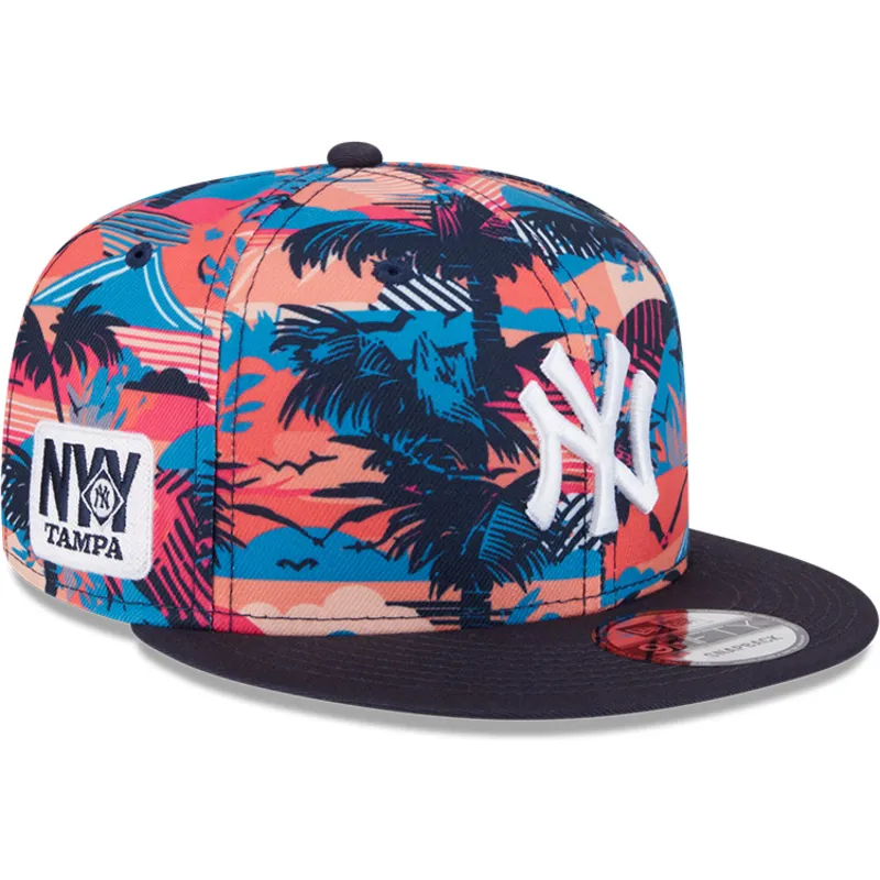 petten-plat-meerkleurig-snapback-9fifty-printed-spring-training-fan-pack-2025-van-new-york-yankees-mlb-van-new-era