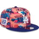 petten-plat-meerkleurig-snapback-9fifty-printed-spring-training-fan-pack-2025-van-los-angeles-dodgers-mlb-van-new-era