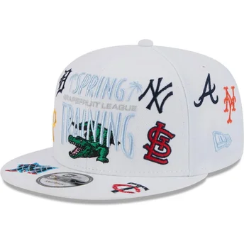petten-plat-wit-snapback-9fifty-scatter-spring-training-fan-pack-2025-van-mlb-van-new-era