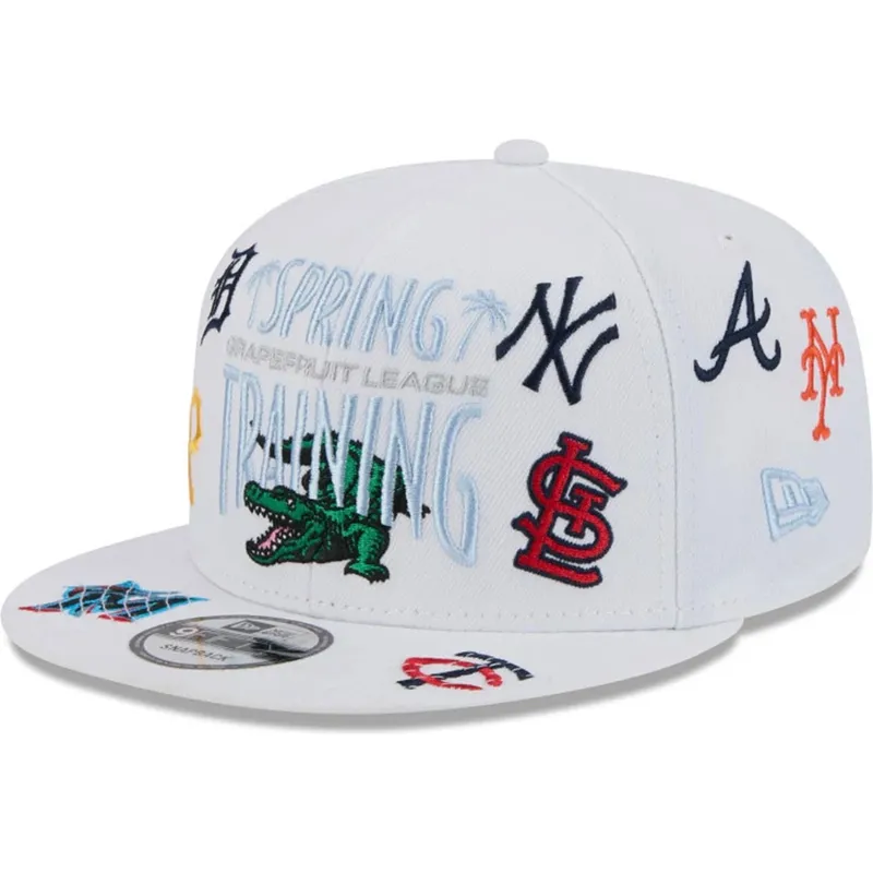 petten-plat-wit-snapback-9fifty-scatter-spring-training-fan-pack-2025-van-mlb-van-new-era