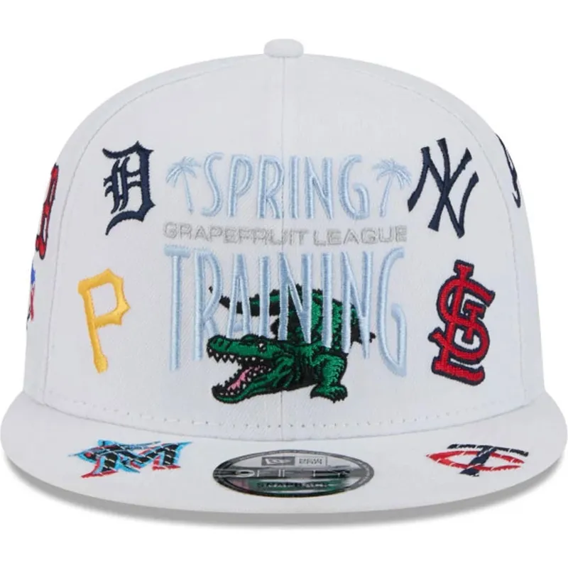 petten-plat-wit-snapback-9fifty-scatter-spring-training-fan-pack-2025-van-mlb-van-new-era