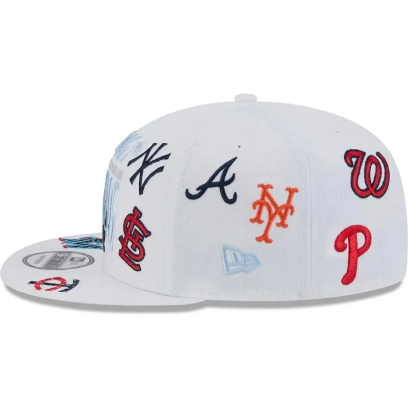 petten-plat-wit-snapback-9fifty-scatter-spring-training-fan-pack-2025-van-mlb-van-new-era
