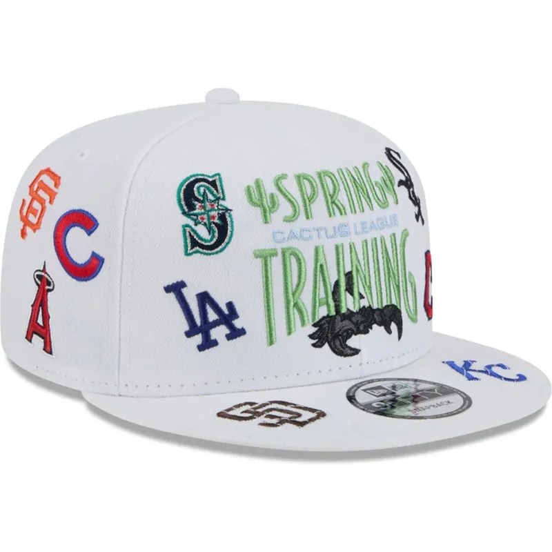 petten-plat-wit-snapback-9fifty-scatter-spring-training-fan-pack-2025-van-mlb-van-new-era