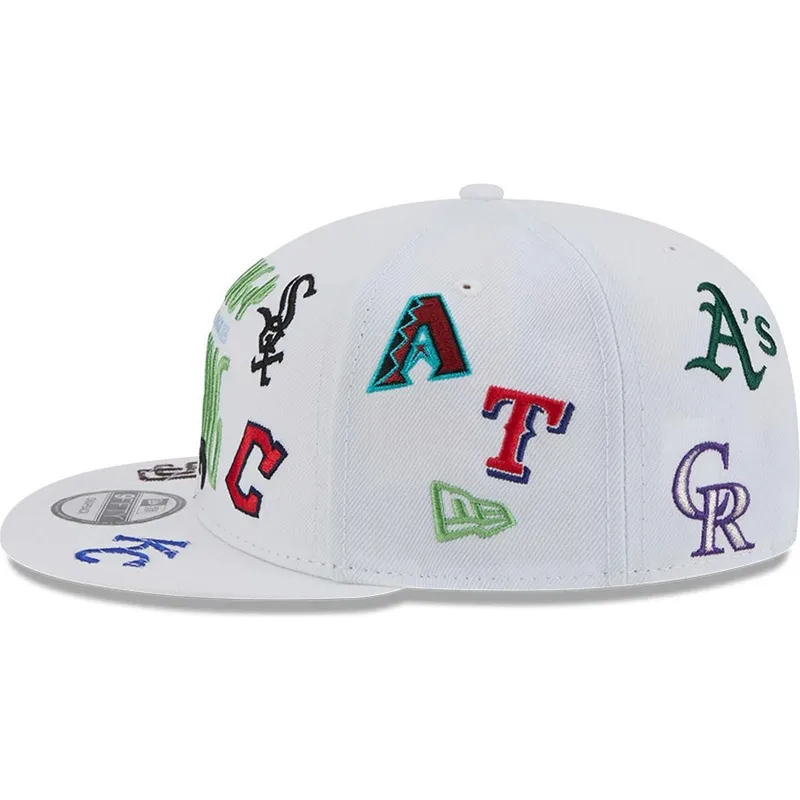 petten-plat-wit-snapback-9fifty-scatter-spring-training-fan-pack-2025-van-mlb-van-new-era