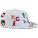 petten-plat-wit-snapback-9fifty-scatter-spring-training-fan-pack-2025-van-mlb-van-new-era