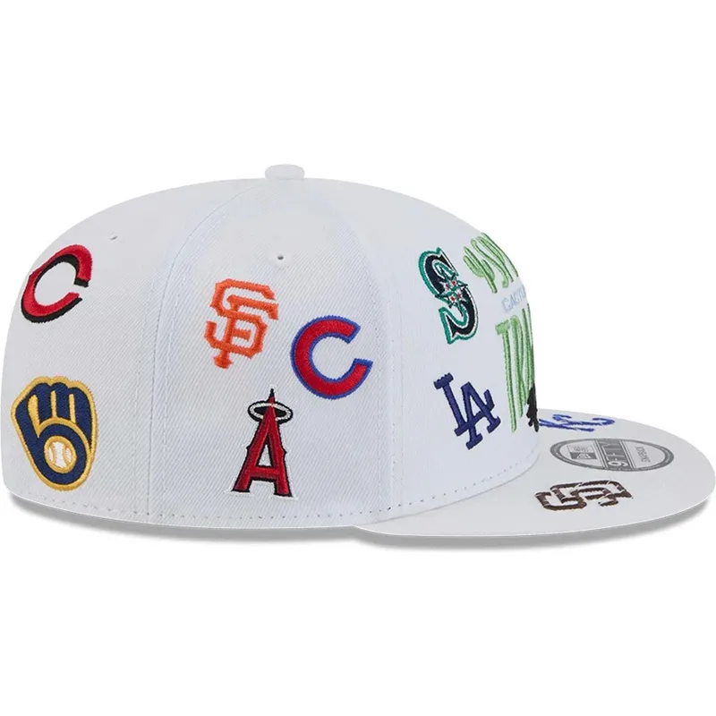 petten-plat-wit-snapback-9fifty-scatter-spring-training-fan-pack-2025-van-mlb-van-new-era