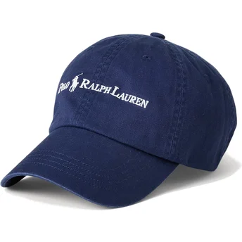Petten gebogen marineblauw verstelbaar Classic Sport van Polo Ralph Lauren