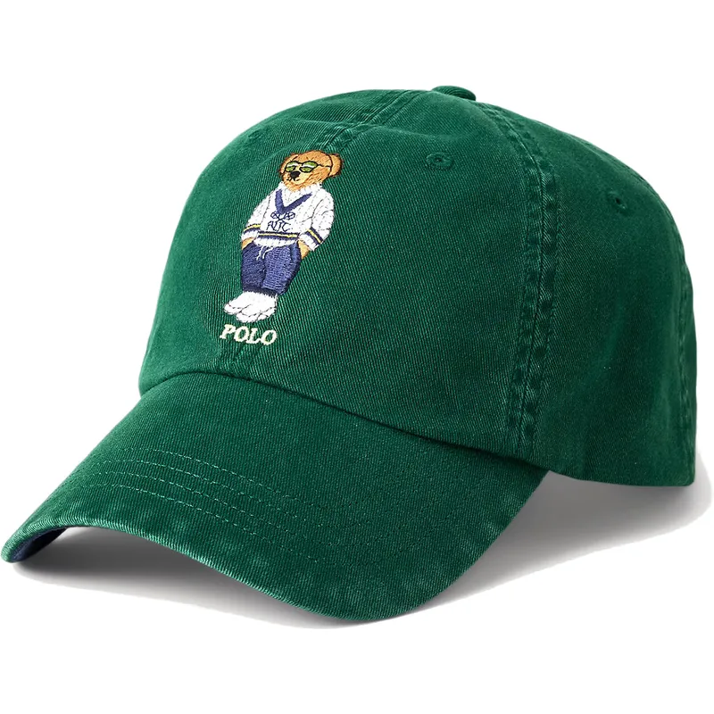 petten-gebogen-groen-verstelbaar-classic-sport-bear-van-polo-ralph-lauren