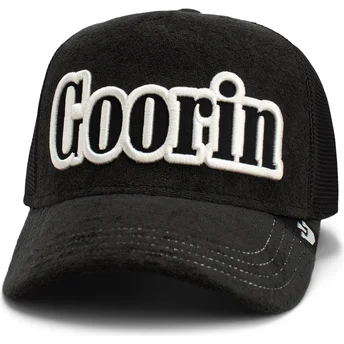 Petten gebogen zwart snapback Full Flavor Wordmark French Terry The Farm van Goorin Bros.