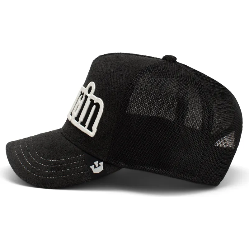 petten-gebogen-zwart-snapback-full-flavor-wordmark-french-terry-the-farm-van-goorin-bros