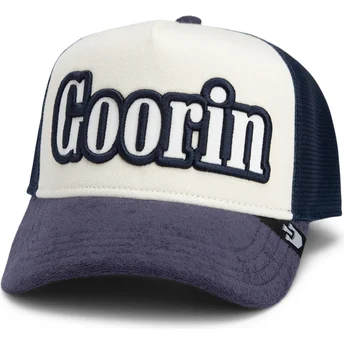 Petten gebogen marineblauw snapback Flavor Wordmark...