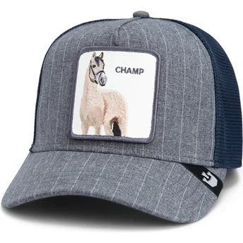 Petten gebogen marineblauw snapback Suited Champ Business...