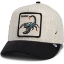 petten-gebogen-beige-snapback-deadly-lethal-linen-rugged-comfort-the-farm-van-goorin-bros