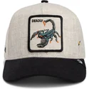 petten-gebogen-beige-snapback-deadly-lethal-linen-rugged-comfort-the-farm-van-goorin-bros