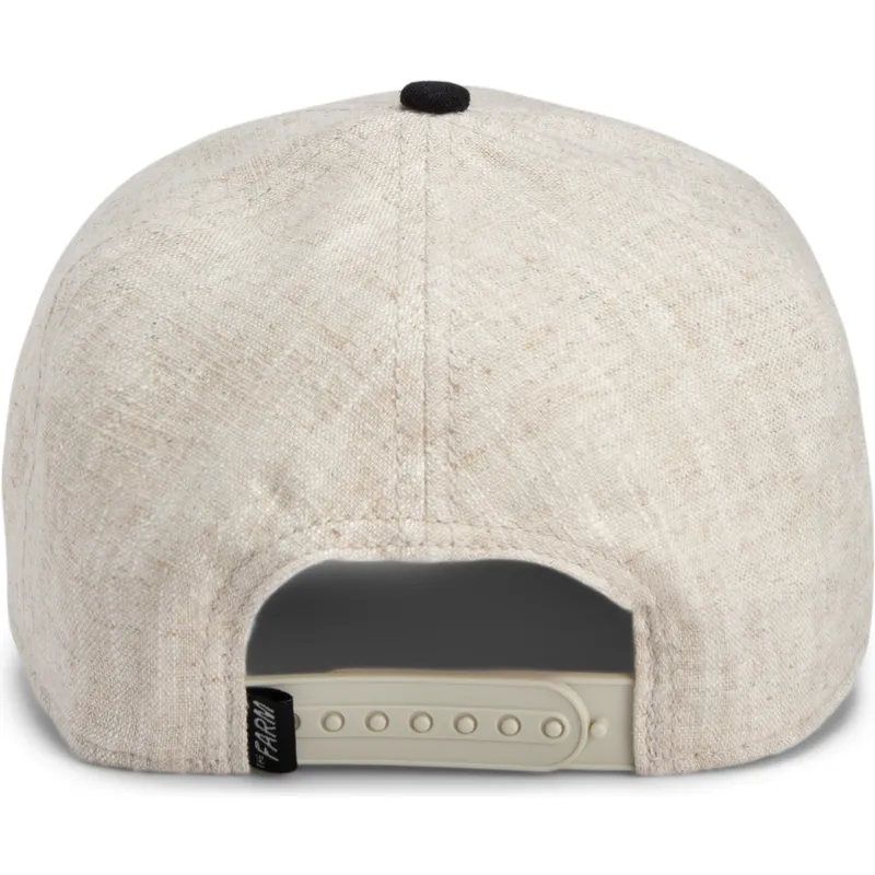 petten-gebogen-beige-snapback-deadly-lethal-linen-rugged-comfort-the-farm-van-goorin-bros