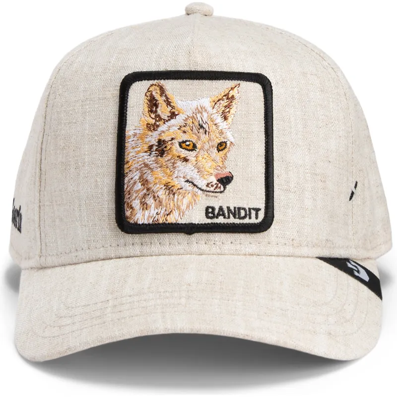 petten-gebogen-beige-snapback-bandit-cloth-rugged-comfort-the-farm-van-goorin-bros petten-gebogen-beige-snapback-bandit-cloth-rugged-comfort-the-farm-van-goorin-bros