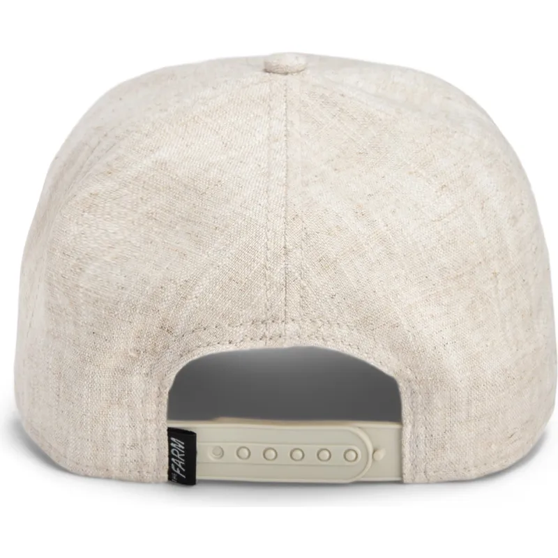 petten-gebogen-beige-snapback-bandit-cloth-rugged-comfort-the-farm-van-goorin-bros petten-gebogen-beige-snapback-bandit-cloth-rugged-comfort-the-farm-van-goorin-bros