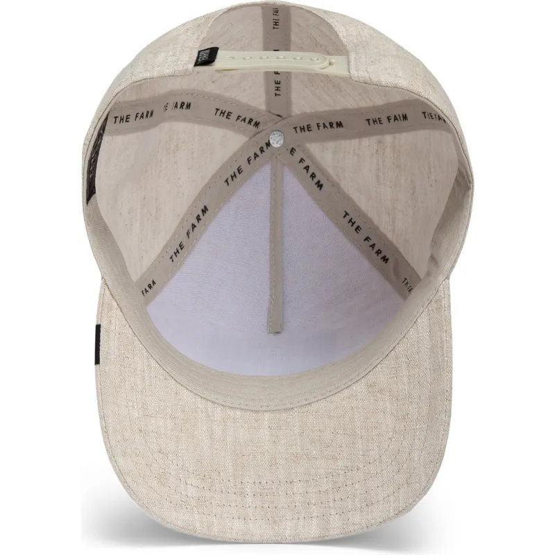 petten-gebogen-beige-snapback-bandit-cloth-rugged-comfort-the-farm-van-goorin-bros petten-gebogen-beige-snapback-bandit-cloth-rugged-comfort-the-farm-van-goorin-bros