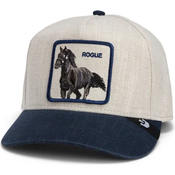 Petten gebogen beige snapback Rogue Thread Rebel Rugged...