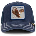 petten-gebogen-marineblauw-snapback-fierce-bird-of-prey-core-canvas-the-farm-van-goorin-bros