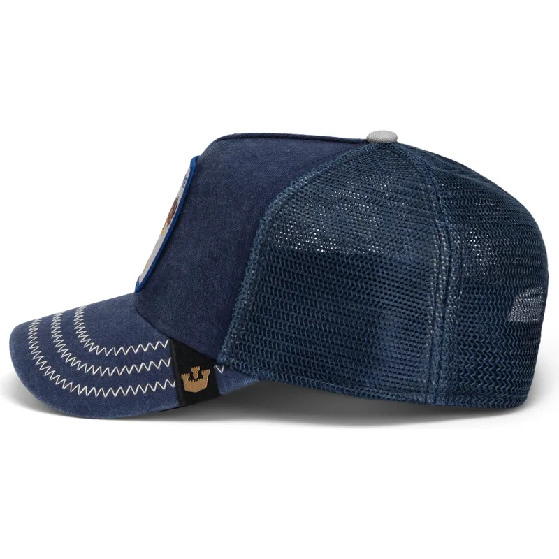 petten-gebogen-marineblauw-snapback-fierce-bird-of-prey-core-canvas-the-farm-van-goorin-bros