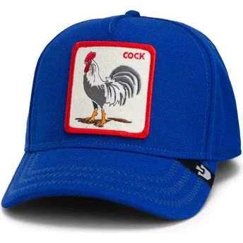 Petten gebogen blauw snapback Cock Rooster Field 100 The Farm van Goorin Bros.