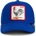 petten-gebogen-blauw-snapback-cock-rooster-field-100-the-farm-van-goorin-bros