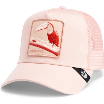 petten-gebogen-roze-snapback-paradise-toucan-mirage-chroma-wave-the-farm-van-goorin-bros