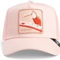 petten-gebogen-roze-snapback-paradise-toucan-mirage-chroma-wave-the-farm-van-goorin-bros