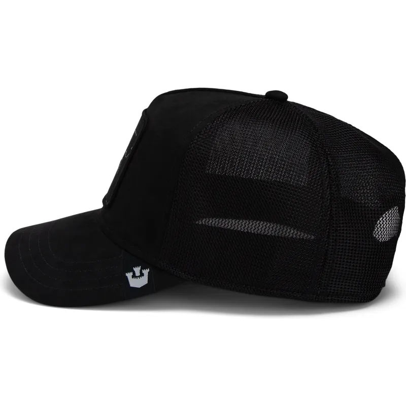 petten-gebogen-zwart-snapback-daddy-the-suede-spider-global-core-micro-suede-the-farm-van-goorin-bros