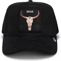 petten-gebogen-zwart-snapback-dead-the-suede-skull-global-core-micro-suede-the-farm-van-goorin-bros