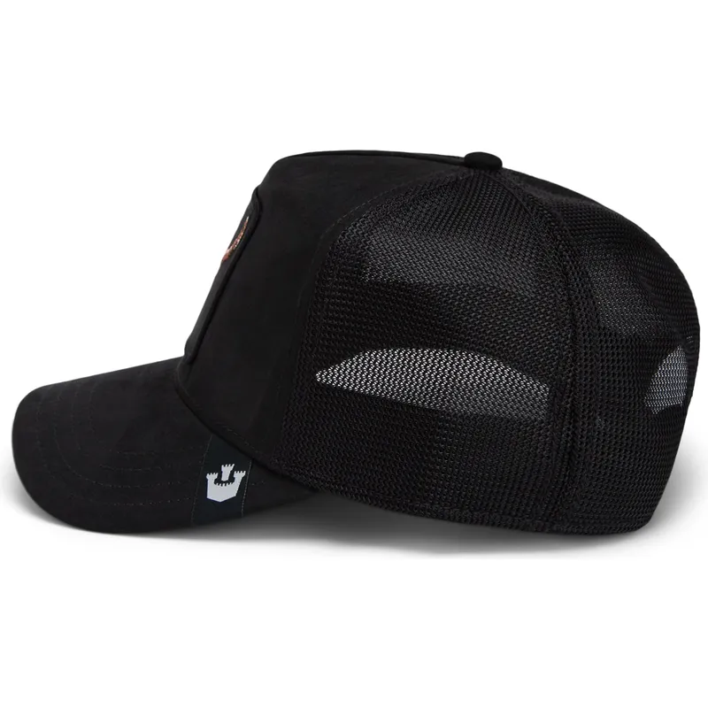 petten-gebogen-zwart-snapback-dead-the-suede-skull-global-core-micro-suede-the-farm-van-goorin-bros